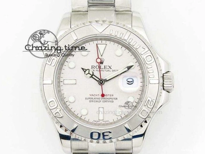 0516 FreshLook DayDate 40 SS JDF 904L Steel Gray Stick Dial on President Bracelet VR3255 V3 (Gain Weight) 1446